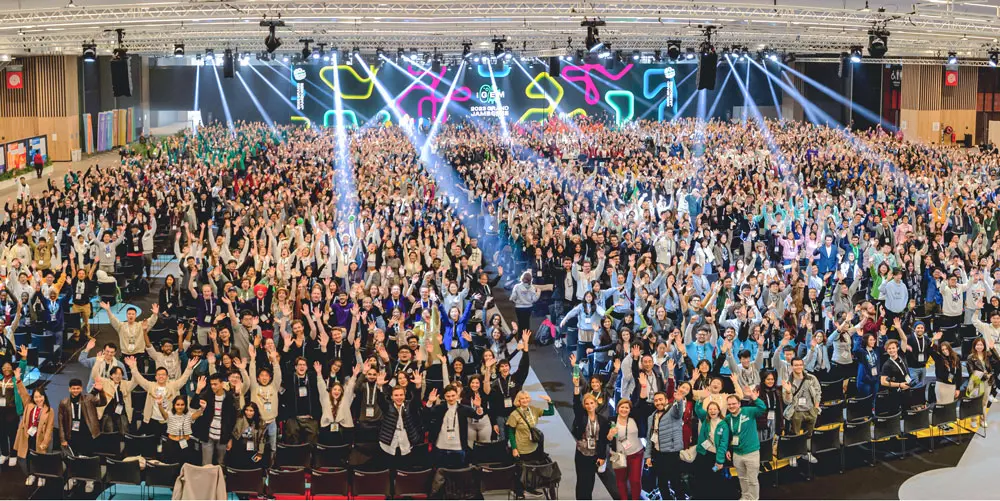 Teams at the 2024 iGEM Jamboree.